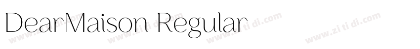 DearMaison Regular字体转换